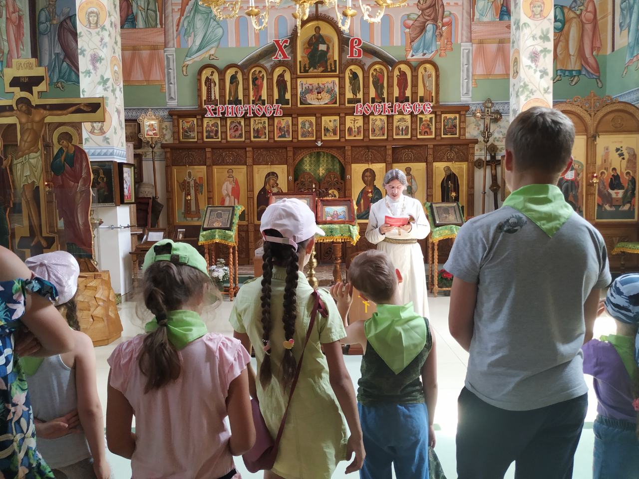 Детский летний православный лагерь Благовест храма Воскресение Словущего с. Ягодное